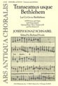 Transeamus Usque Bethlehem SATB choral sheet music cover